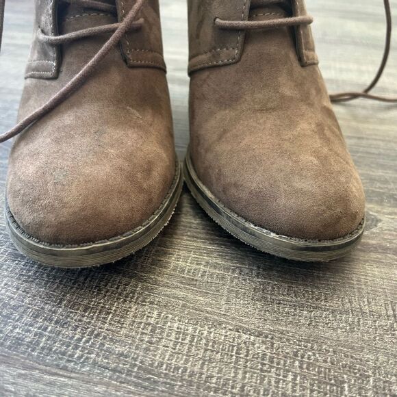 MIA Shawna Ankle Tie Booties Size 8 Women’s Brown Cottage - Picture 5 of 15